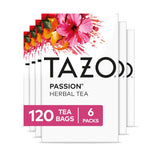 TAZO Passion Herbal Tea – Caffeine-Free Bedtime Ritual for Restful Sleep and Evening Calm