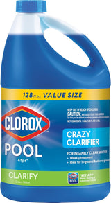 Clorox Pool Crazy Clarifier Concentrate – Outdoor Patio Pool Care, Crystal Clear Water After Heavy Rain