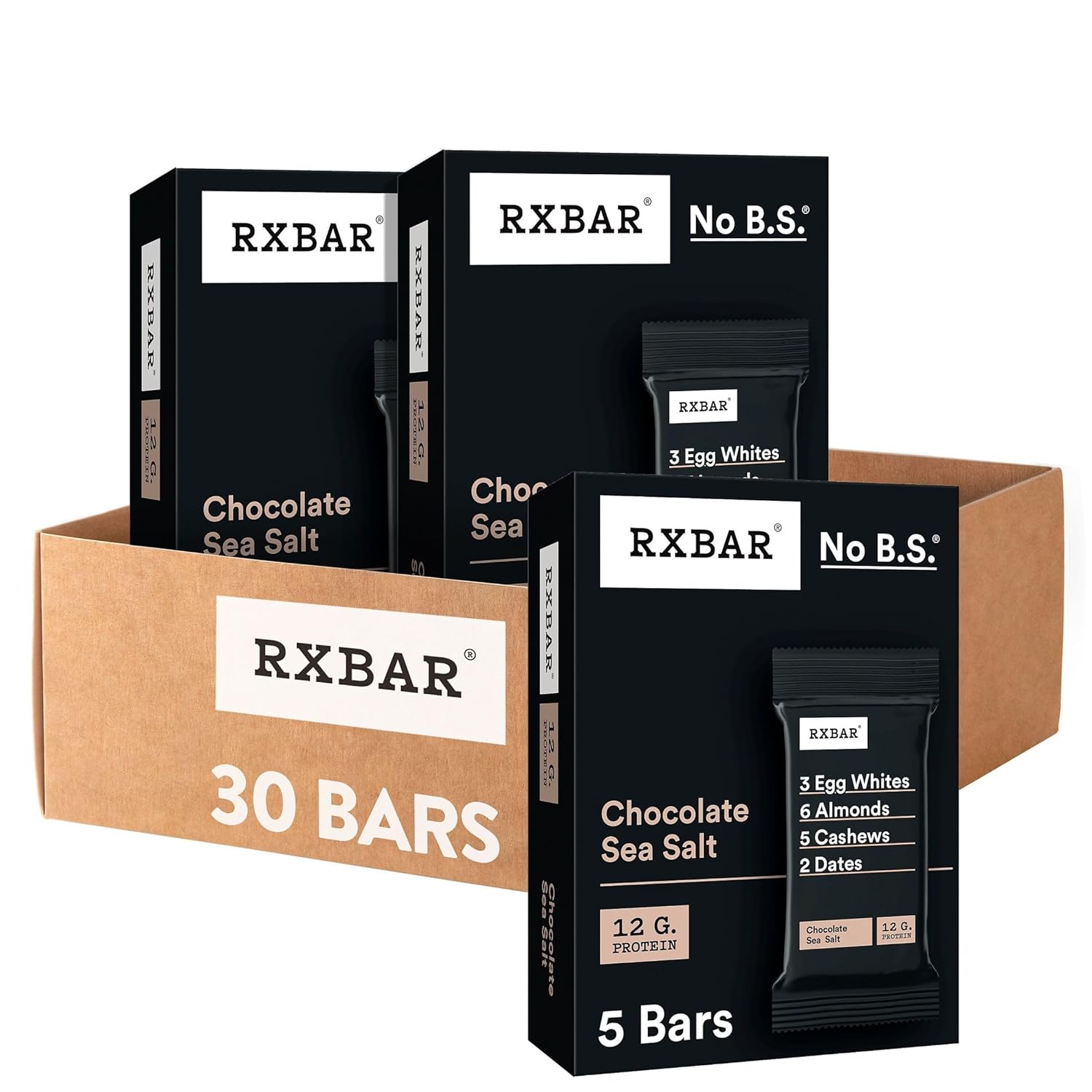 12g of protein per bar sourced from egg whites