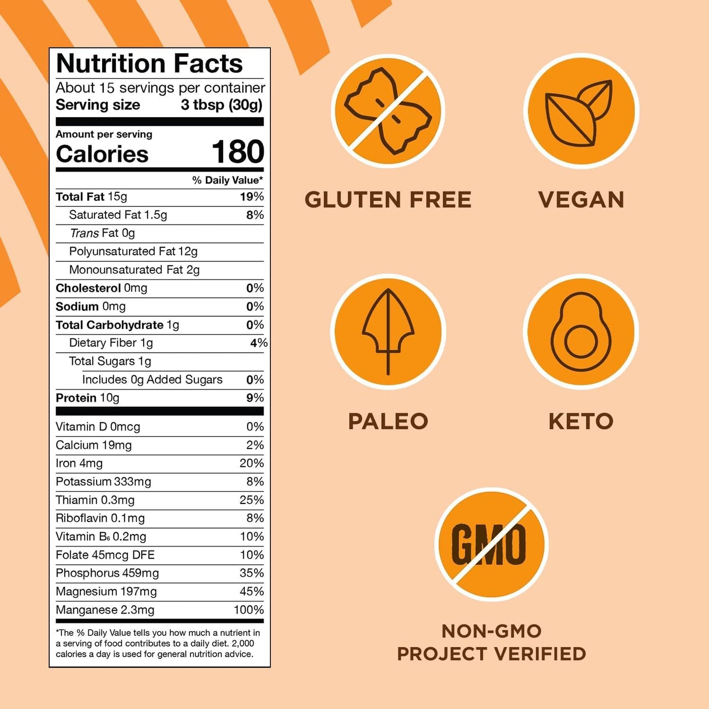 12g omega 3 and 6 per serving