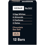 RXBAR Chocolate Sea Salt Protein Bars – Clean-Ingredient Snack for Your Self-Care Pantry, 12-Count Resealable Pouch