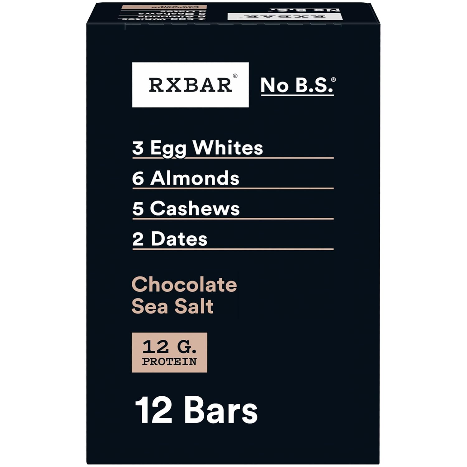 12g protein (20% daily value) per bar from egg whites
