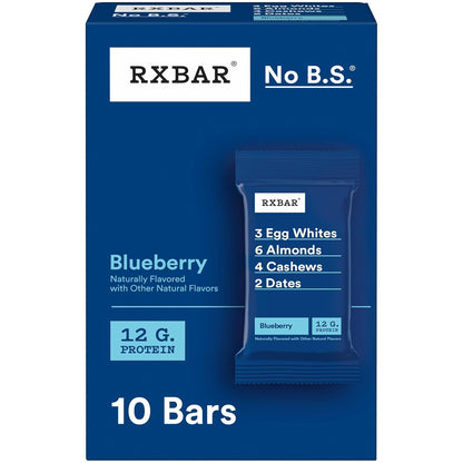 12g protein per bar (21% daily value) sourced from egg whites