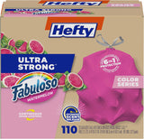 Hefty Ultra Strong 13 Gallon Trash Bags – Daily Wellness Routine for Self-Care Focused Home Cooks, Fabuloso Watermelon Scent Odor Control