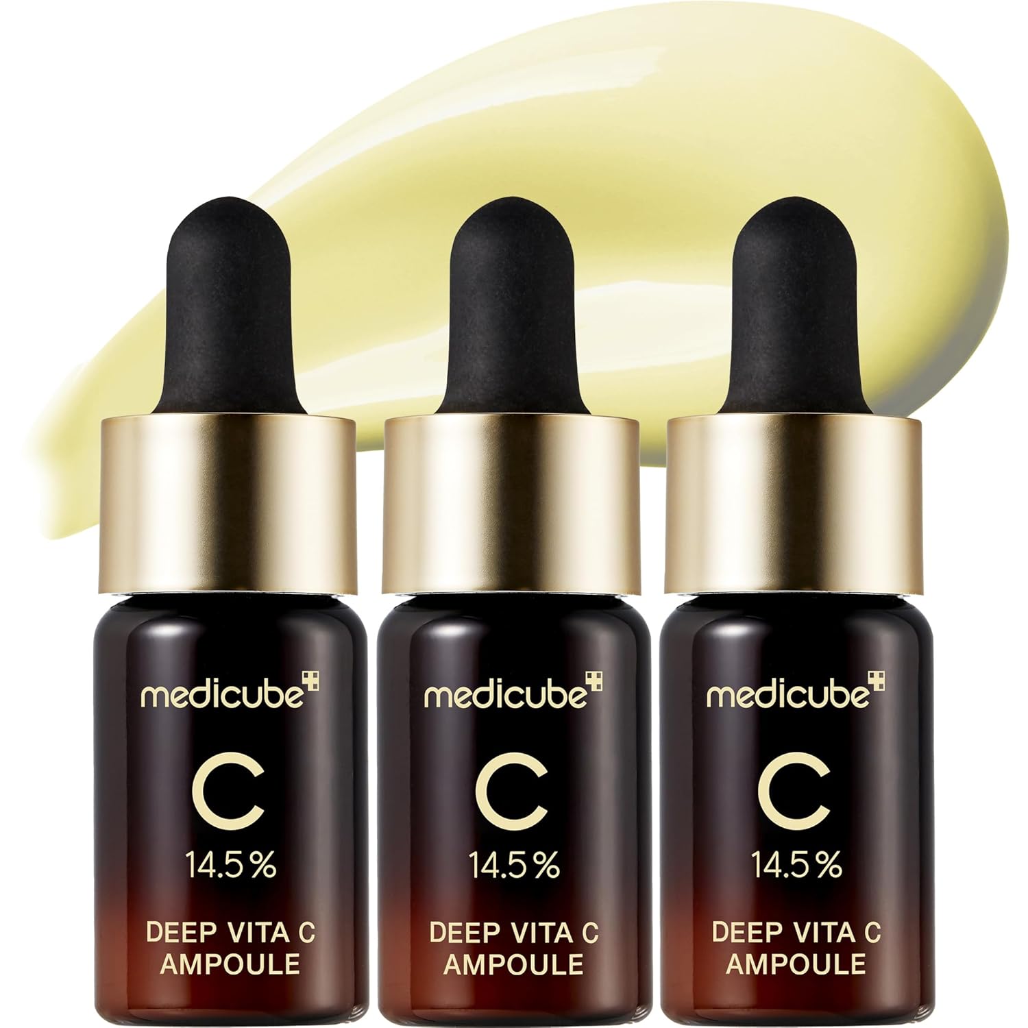 14.5% pure vitamin c to inhibit melanin and fade dark spots