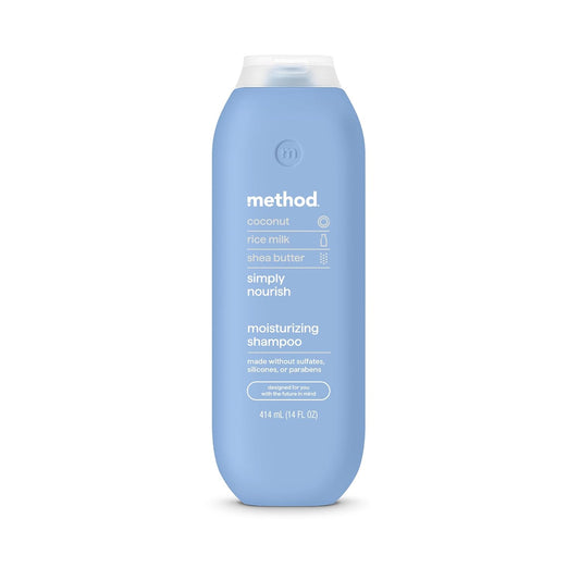 14 oz gel-form shampoo in single bottle or 2-pack configuration
