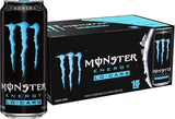 Monster Energy Lo-Carb Drink – Home Office Focus Fuel for Late-Night Work Sessions, 16oz Pack of 15