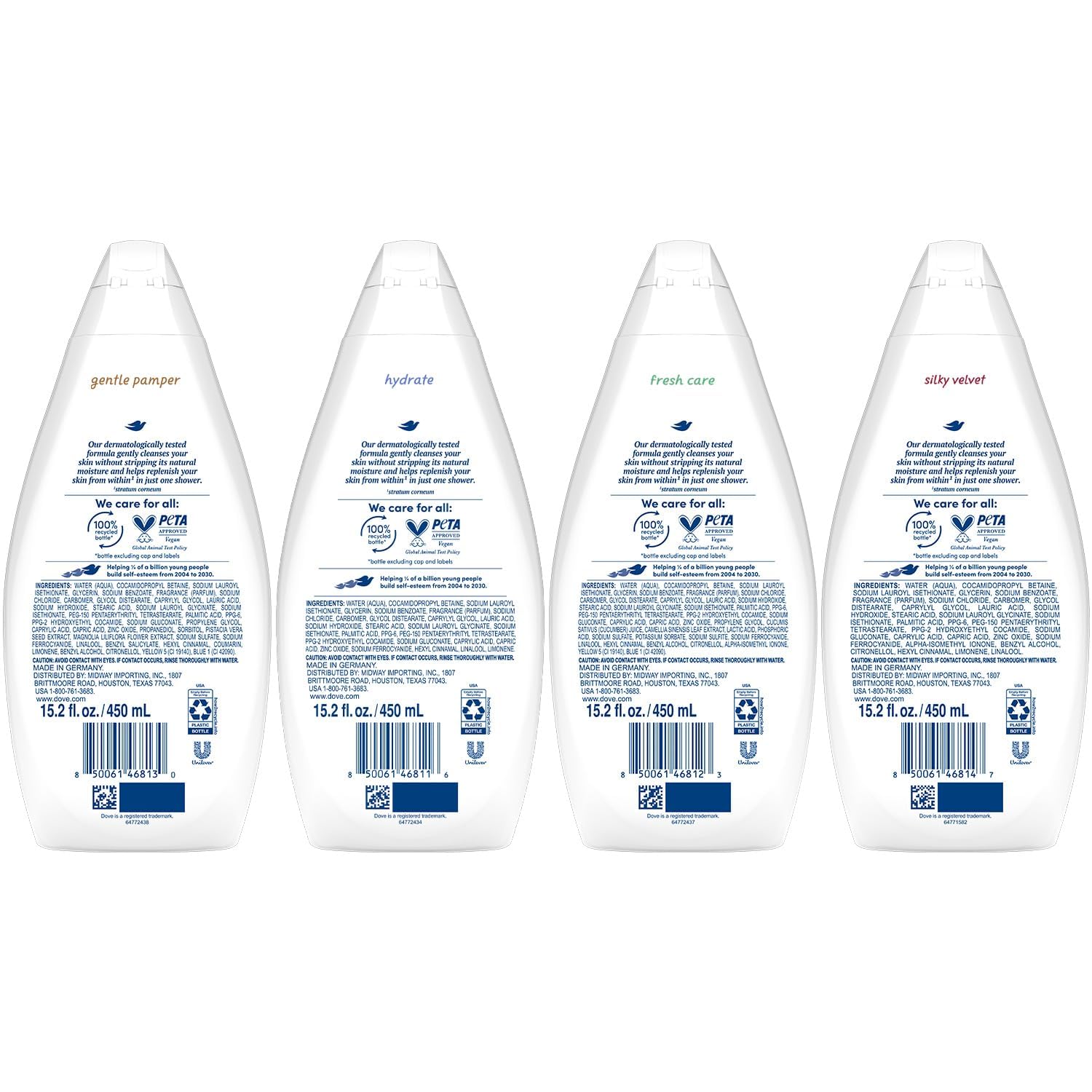 15.2 oz squeeze bottles with easy-grip format