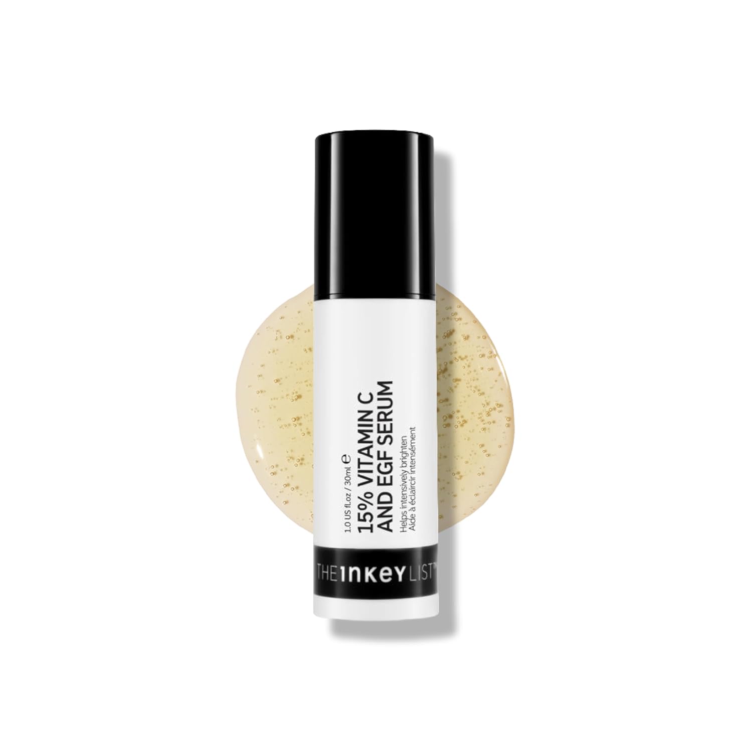15% ascorbyl glucoside (stable, gentle vitamin c derivative that converts on skin)