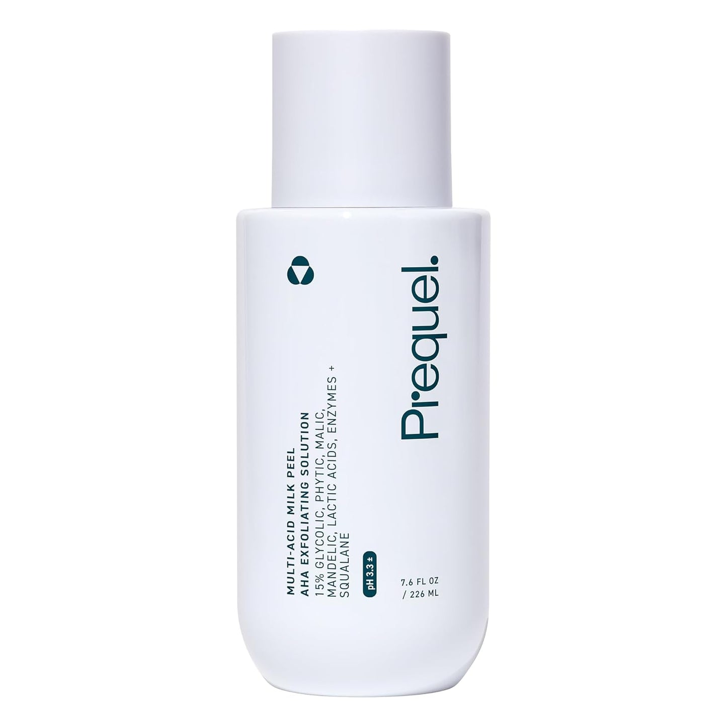 15% glycolic acid as primary exfoliant with supporting lactic, malic, mandelic, and phytic acids