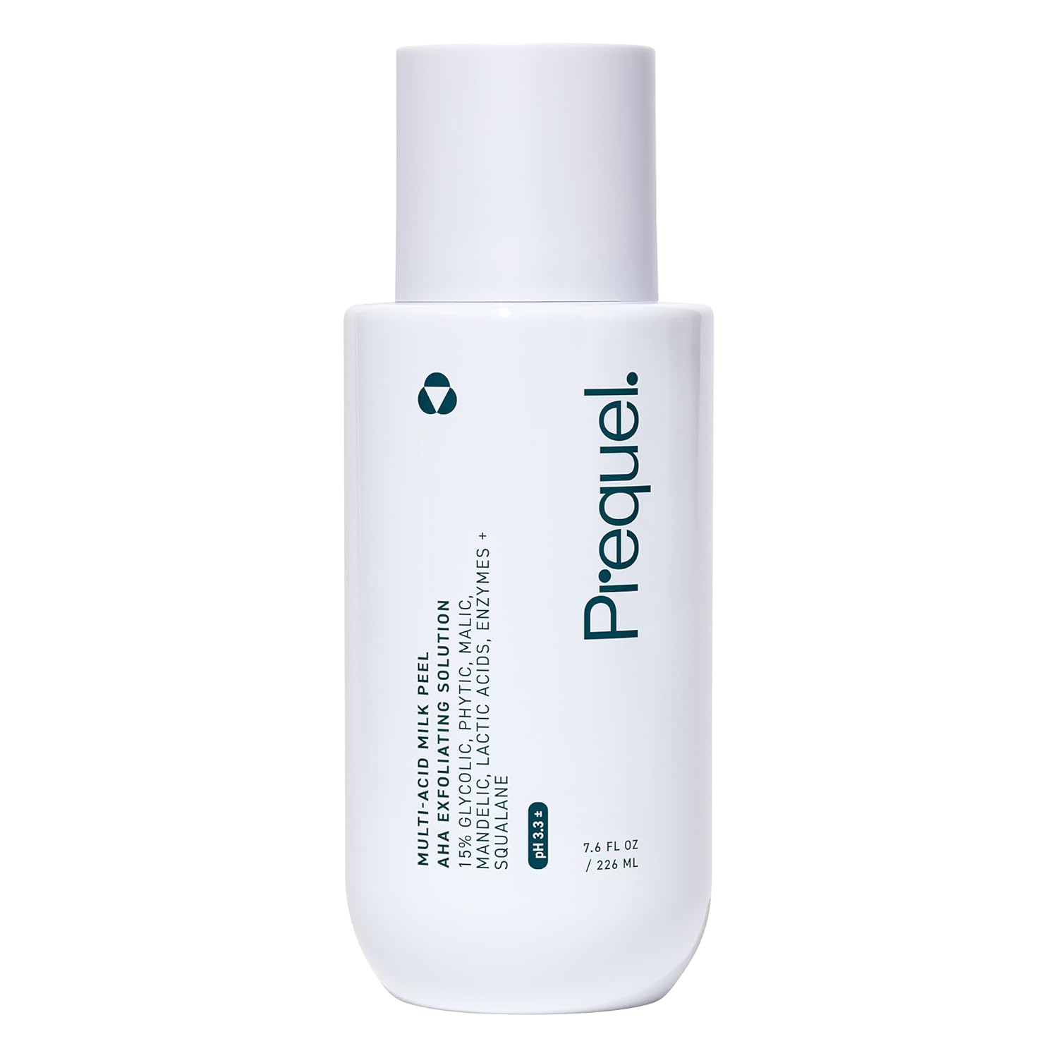 15% glycolic acid as primary exfoliant with supporting lactic, malic, mandelic, and phytic acids