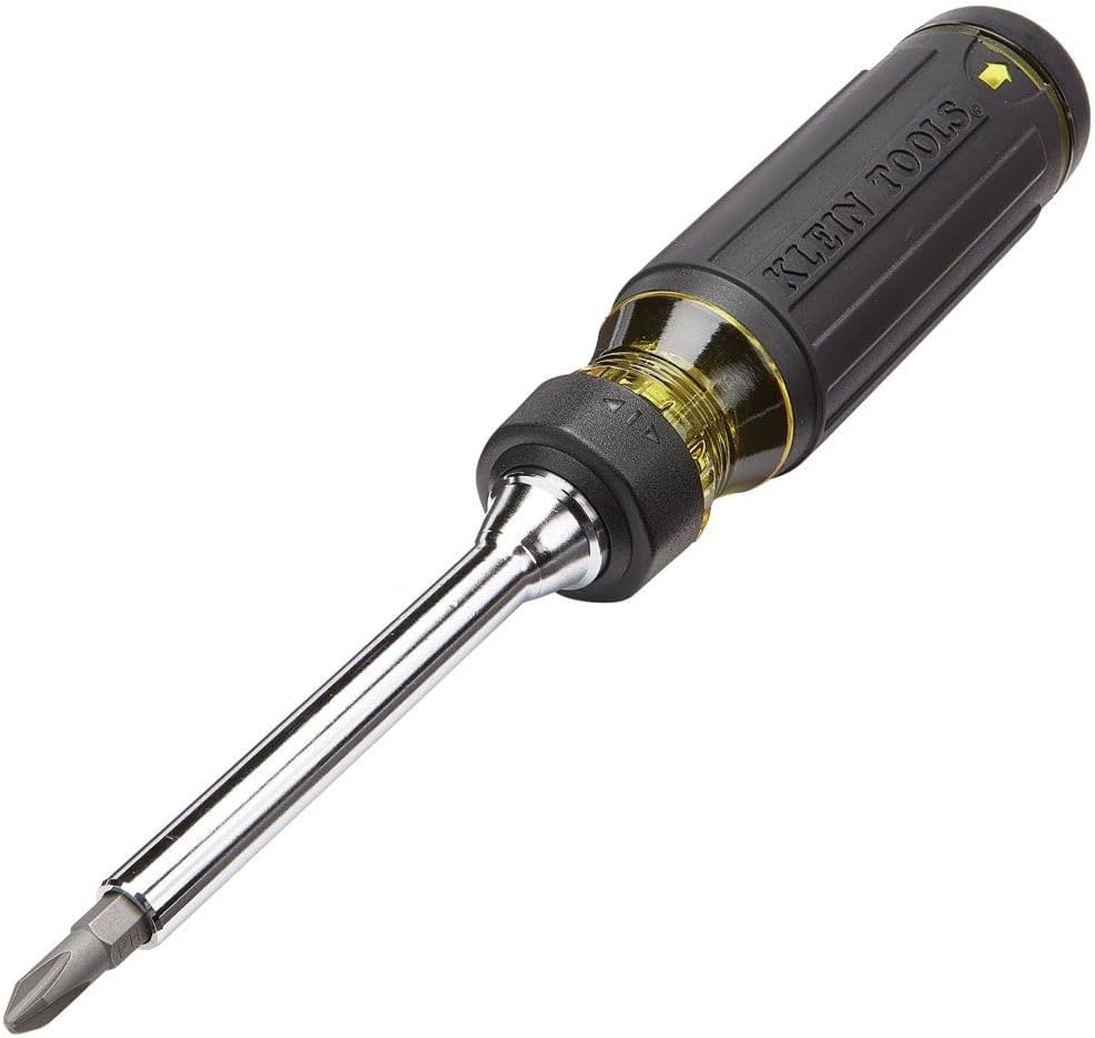 15-in-1 design: 14 double-sided bits plus 1/4-inch nut driver