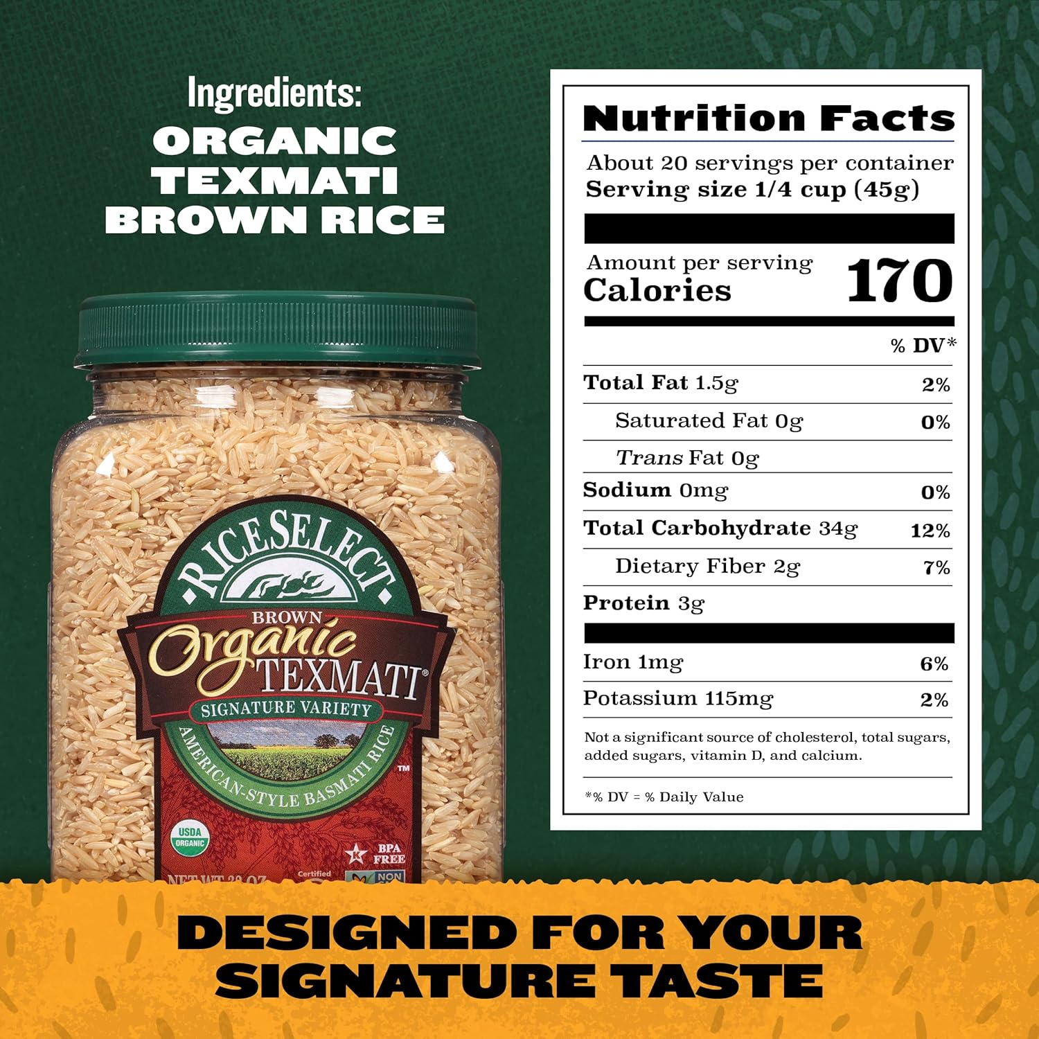 15-minute cook time for the brown variety