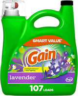 Gain Liquid Laundry Detergent Lavender – Yoga Room Linen Refresher for Calming Self-Care Rituals