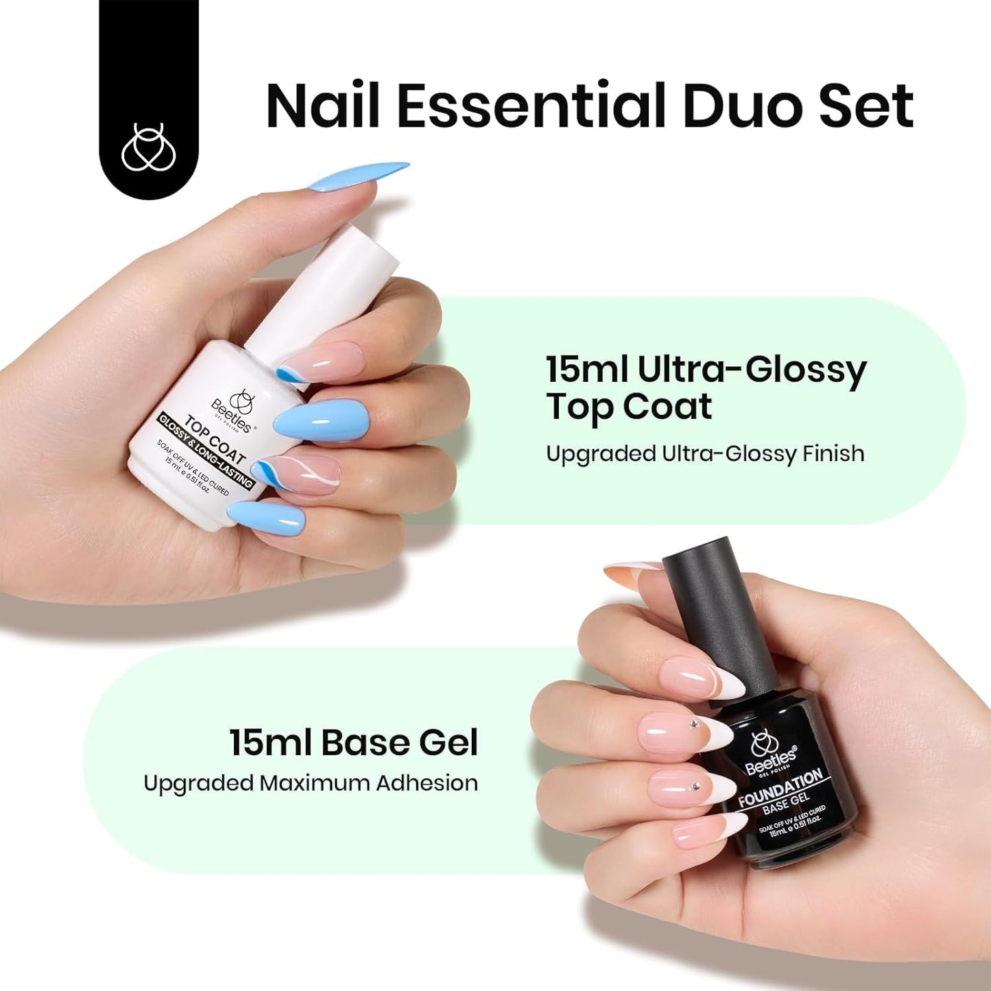 15ml base coat that adds adhesion and prevents nail staining between color layers
