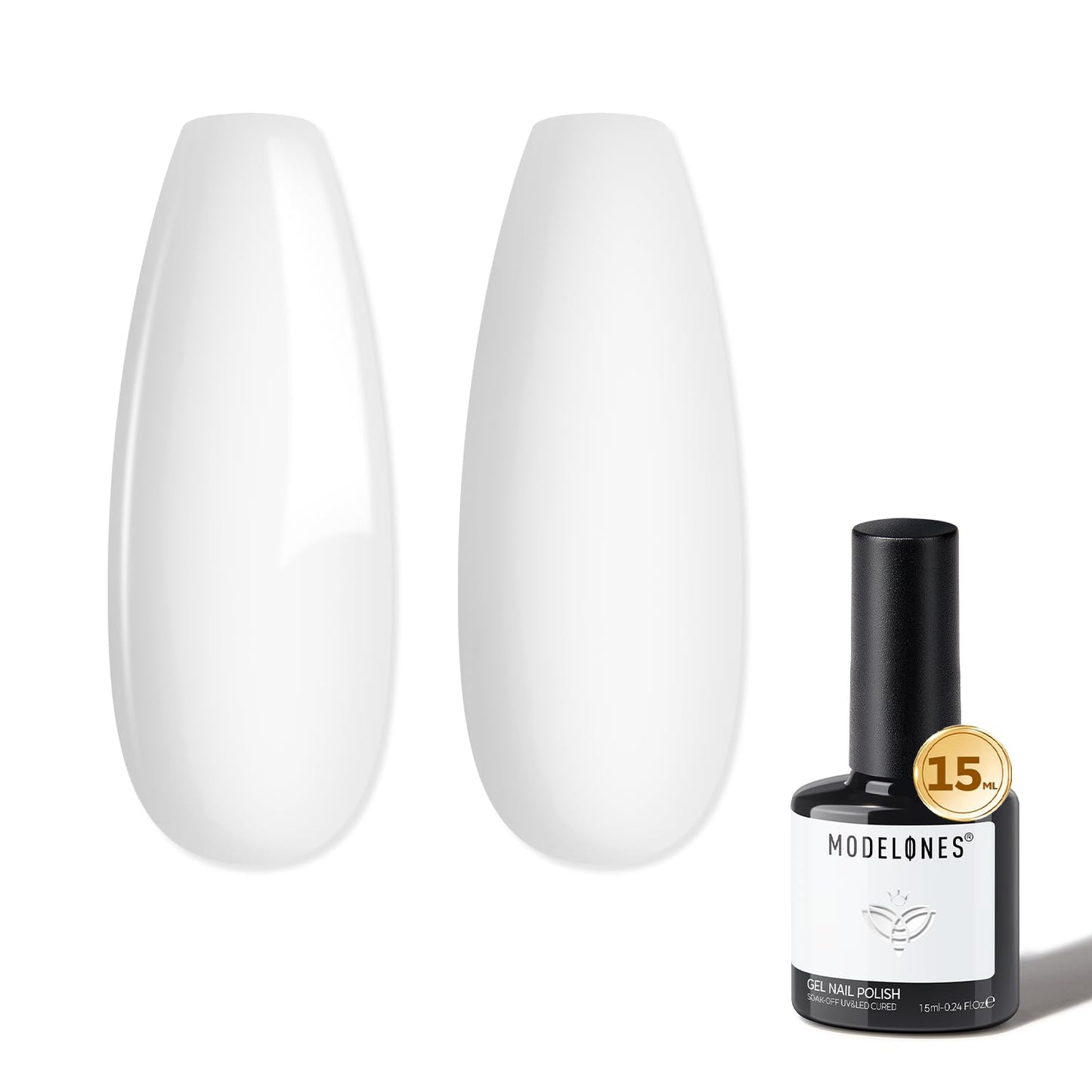 15ml gel polish bottle requiring uv/led lamp curing
