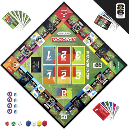 16 fifa world cup historic match property cards replacing traditional monopoly properties