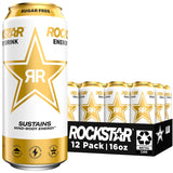 Rockstar Sugar Free Energy Drink, 16 Fl Oz Cans (Pack of 12) for Late-Night Study Sessions, Focus and Alertness Fuel