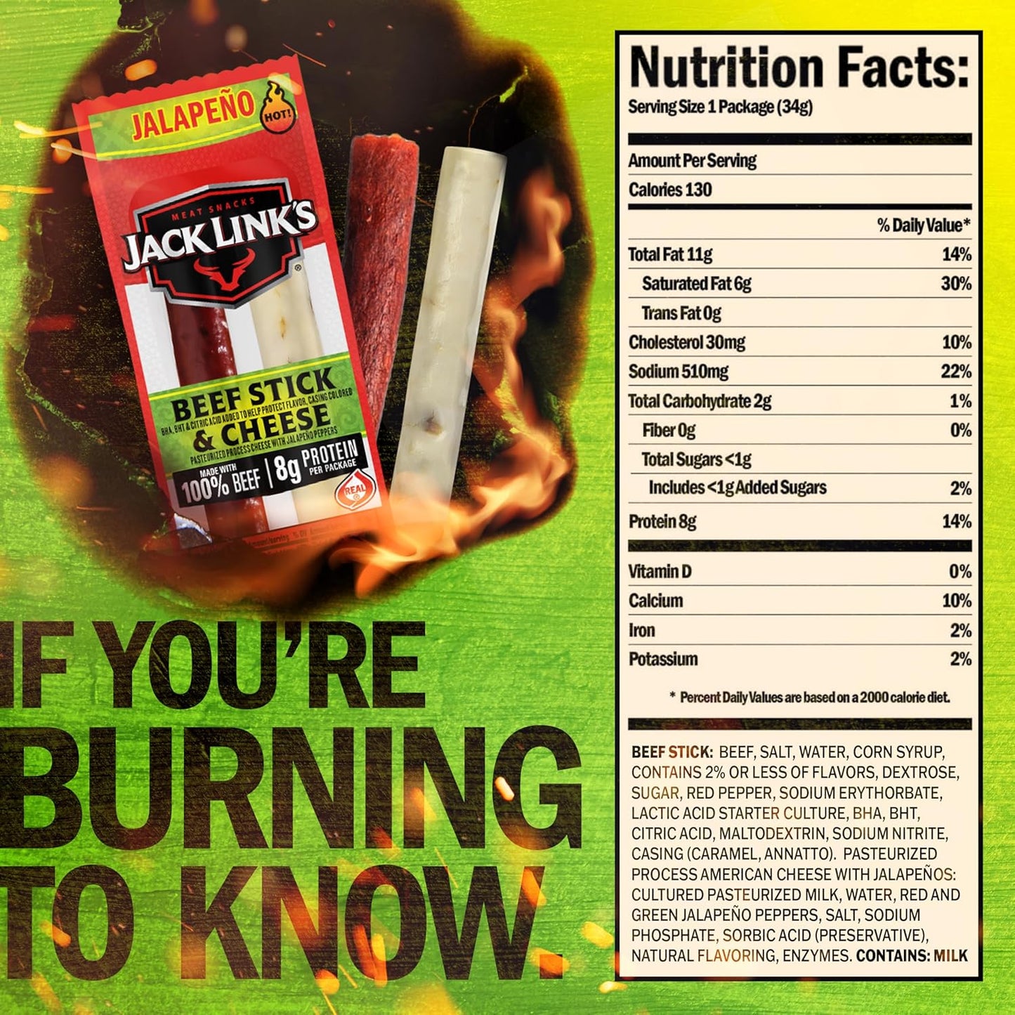 16 individually wrapped servings per box (variants offer pack of 1 or pack of 2 for 32 total sticks)