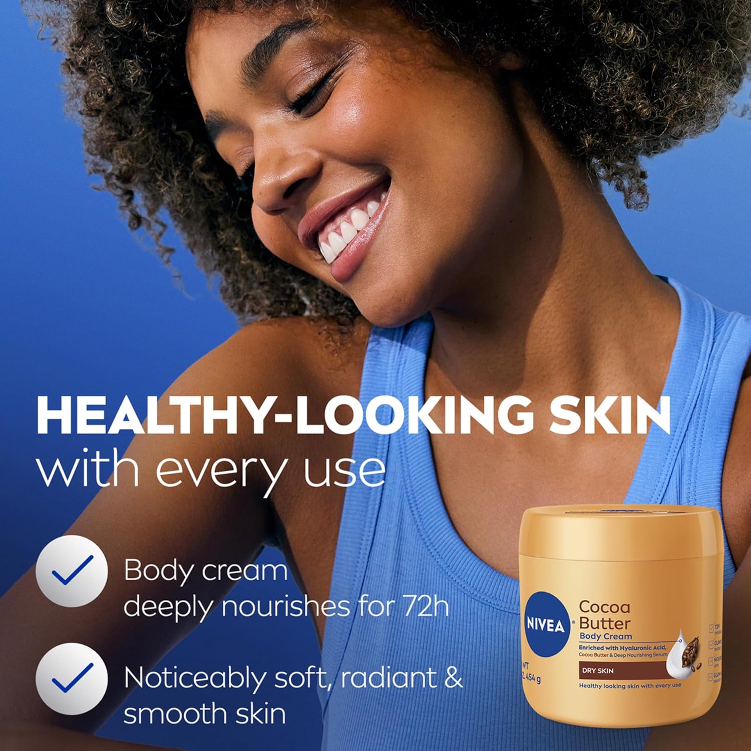 16 oz jar format providing long-lasting supply for full-body use