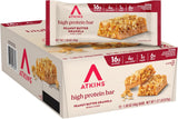 Atkins Peanut Butter Granola Protein Bar – Keto Pantry Staple for Mindful Macro Tracking, 16g Protein Snack