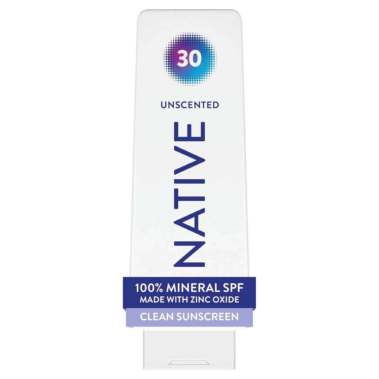 17% non-nano zinc oxide as the sole active ingredient for broad-spectrum uva/uvb protection