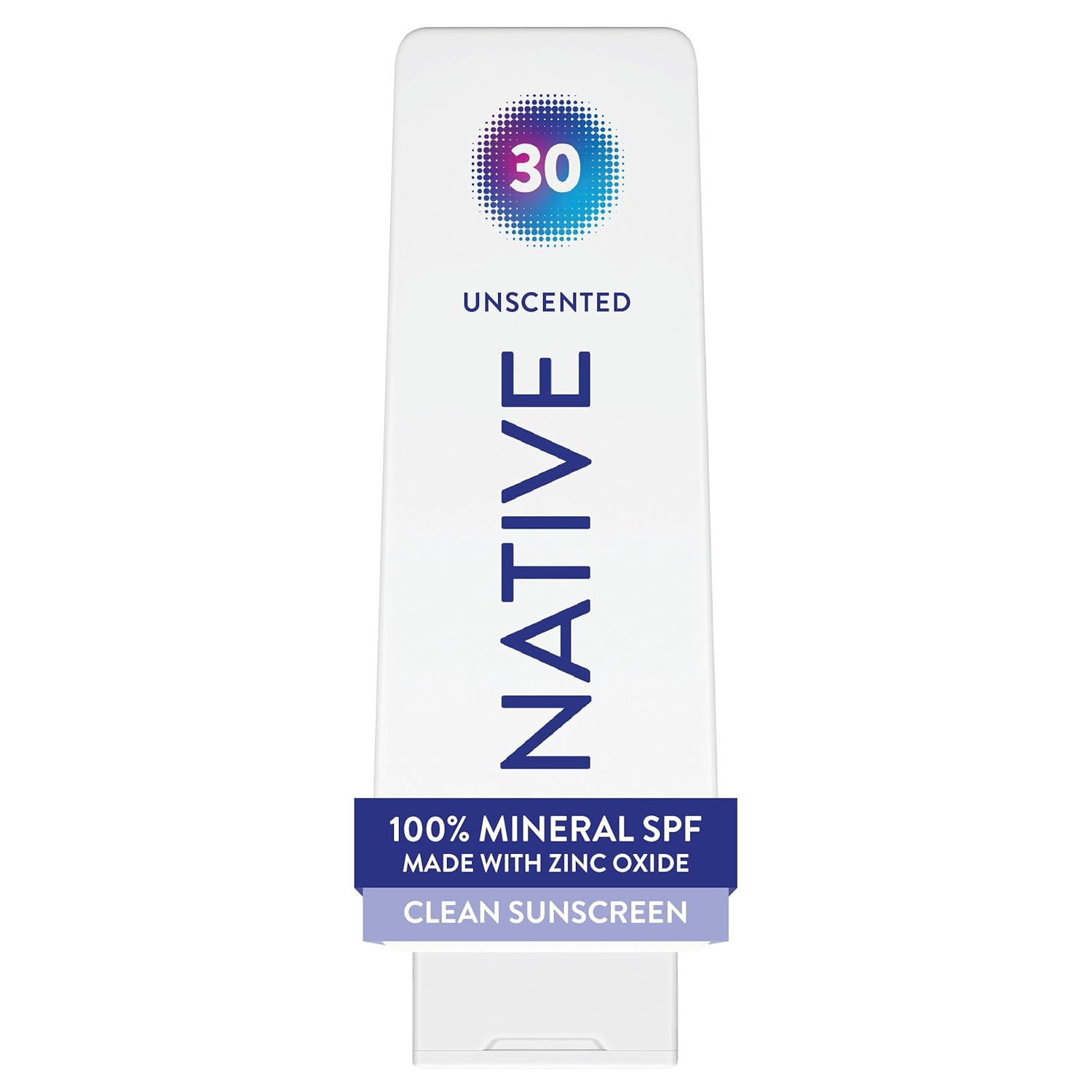 17% non-nano zinc oxide as the sole active ingredient for broad-spectrum uva/uvb protection