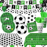 Sports-Themed Birthday Party Gift – All-in-One 24-Guest Soccer Decoration Bundle