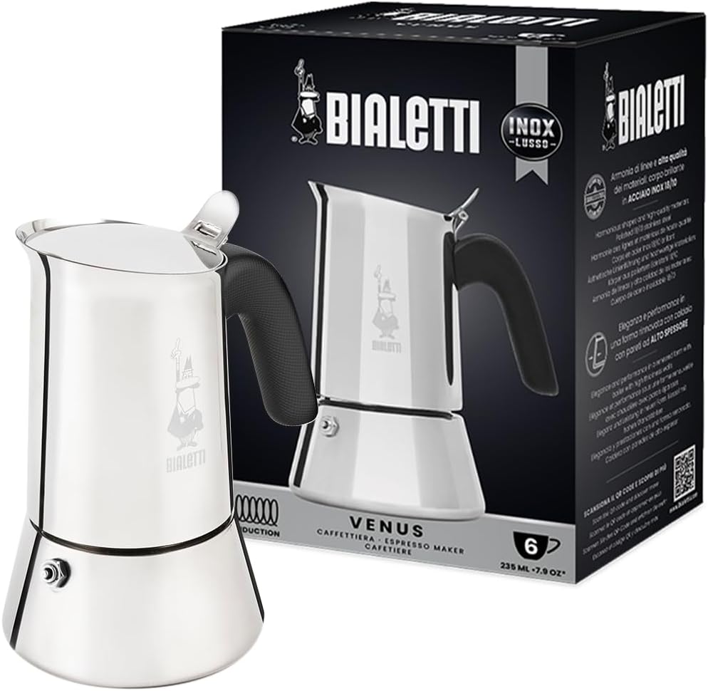 18/10 polished stainless steel construction with induction-compatible base