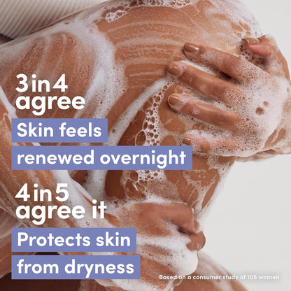 18.5 fl oz bottle sized for daily body wash use