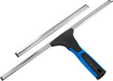 Unger Professional Connect and Clean 18" EZ Change Squeegee – Portable Glass Cleaner for Patio Doors and Outdoor Windows