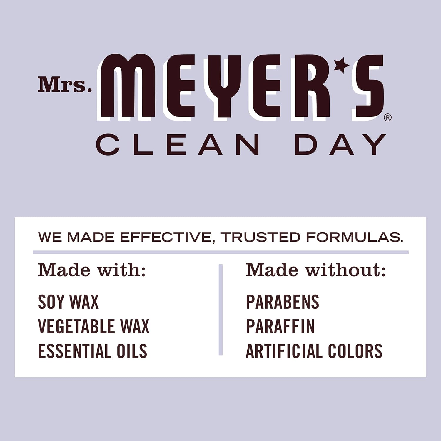 18 variants spanning scents (lavender, basil, peony, honeysuckle, moonflower, mint, seasonal scents) and sizes (4.9 oz, 7.2 oz, 14 oz)