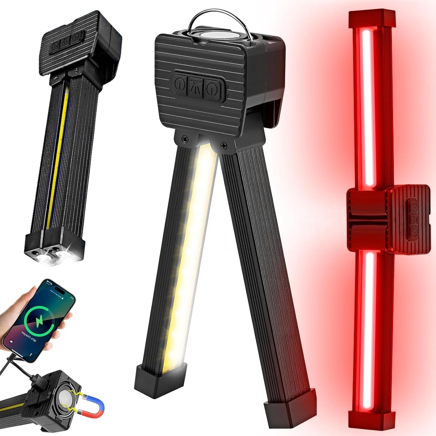 180° rotatable adjustable head for precise light direction