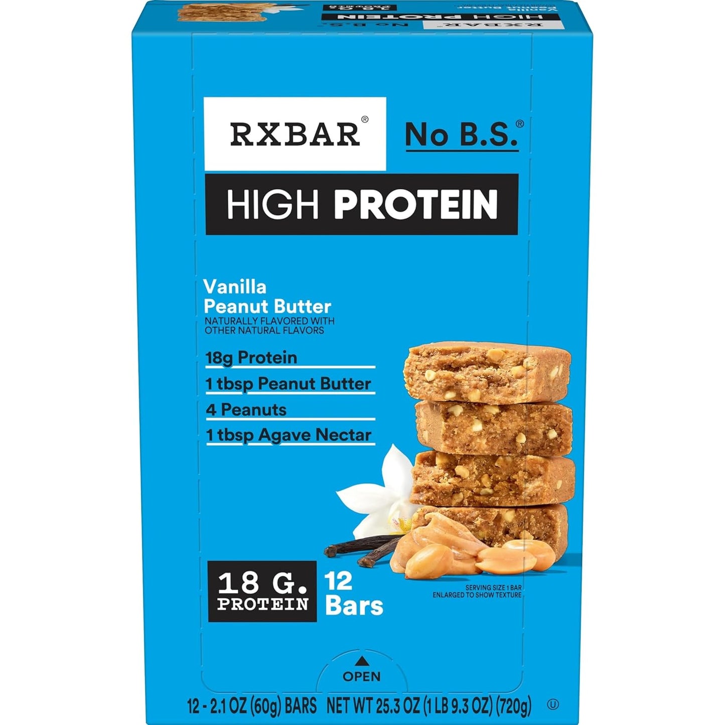 18g of protein per bar from high-quality pea protein