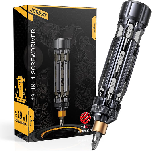 19-in-1 configuration: 18 bits plus 1 extension rod