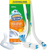Scrubbing Bubbles Toilet Cleaning System – Minimalist Bathroom Essentials, Flushable Wand for Daily Use