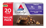 Atkins Endulge Peanut Butter Cups – Nightly Wind-Down Treat for Keto Wellness Routines, 1g Net Carb Portion Cups