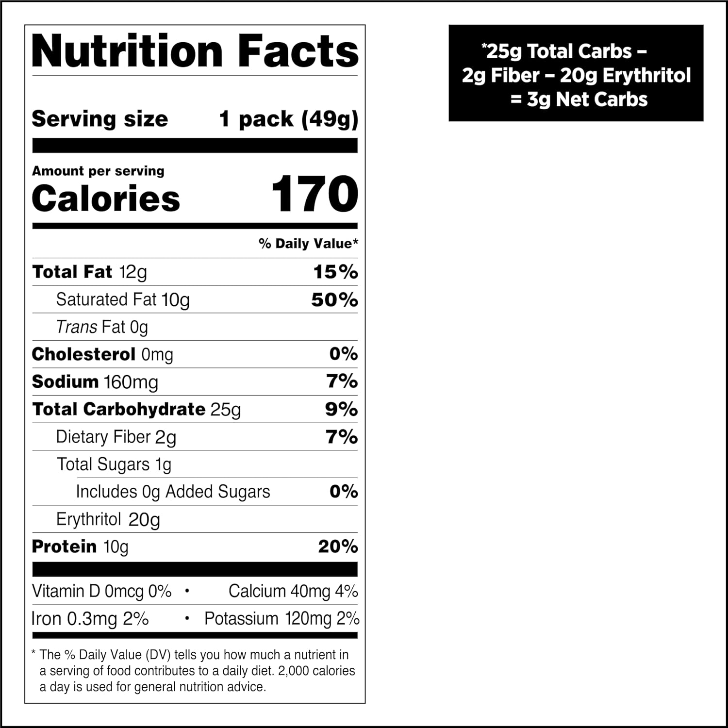 1g sugar with erythritol, allulose, and sucralose sweeteners