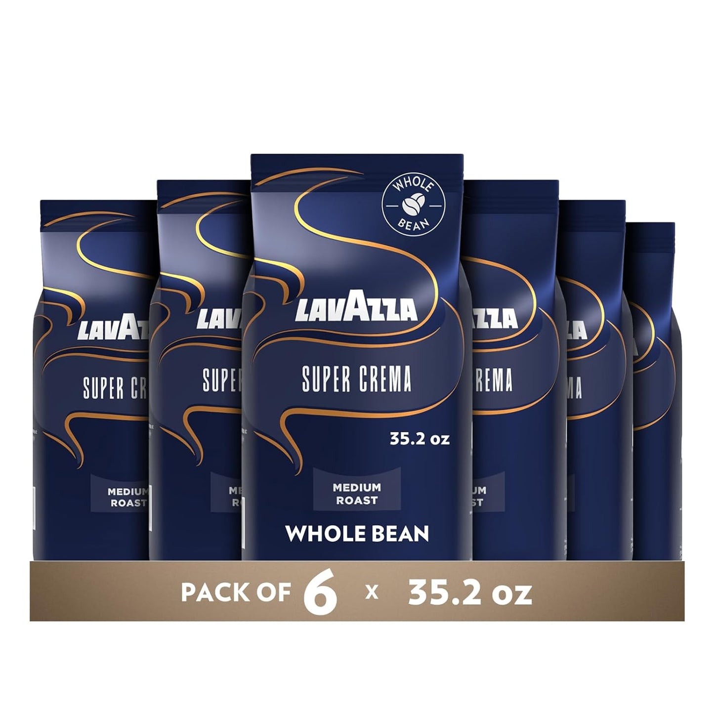 2.2 lb whole bean bag with 6-pack bulk configuration