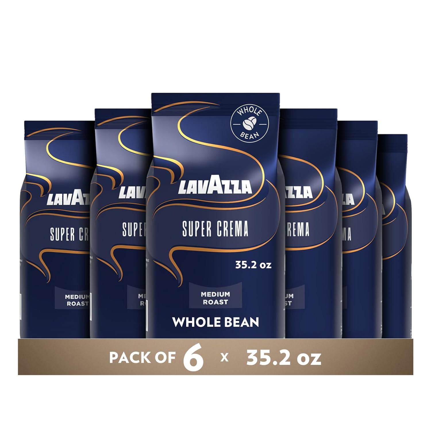 2.2 lb whole bean bag with 6-pack bulk configuration