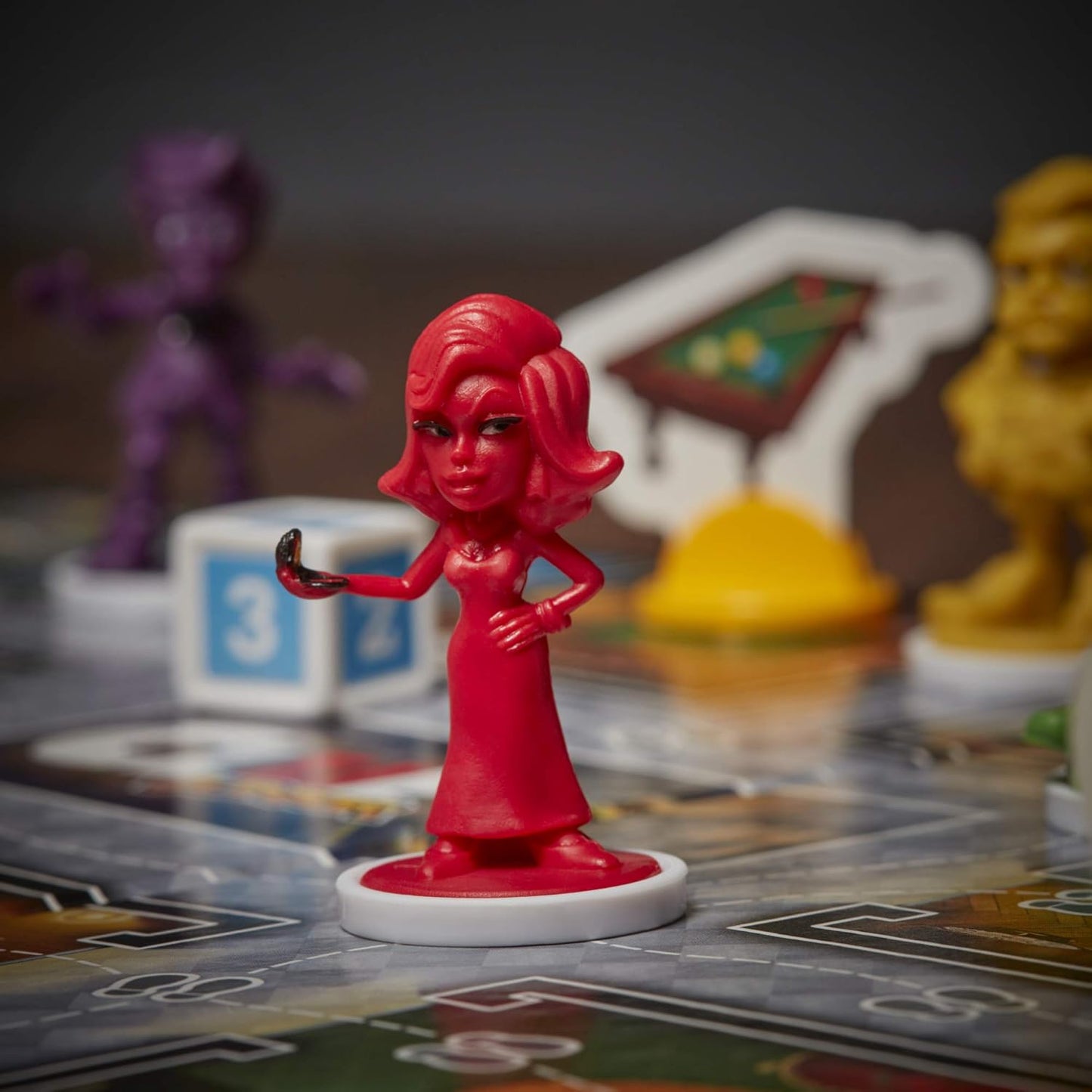 2-6 player capacity with all-included components (gameboard, pawns, tokens, notepad, die, label sheet, game guide)