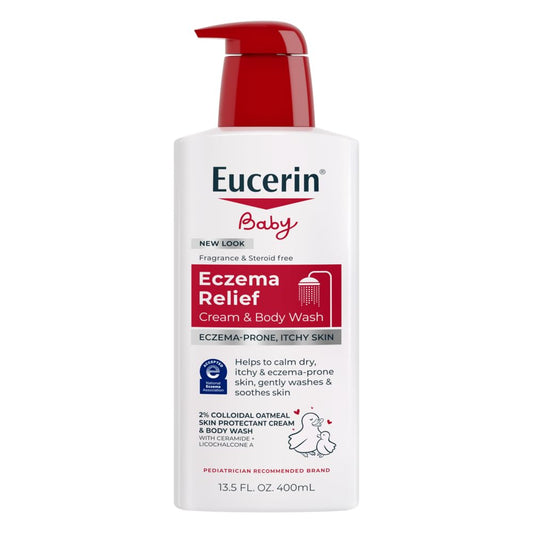 2% colloidal oatmeal active ingredient to protect and soothe eczema-prone skin