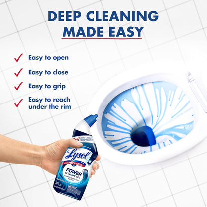 2-in-1 disinfecting action for both toilet bowl and toilet brush