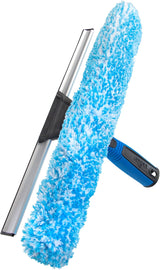 Unger Professional 2-in-1 Window Squeegee and Scrubber – Faster Glass Cleaning for Home Office and Focused Workspaces