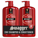 Old Spice Swagger 2-in-1 Shampoo and Conditioner Twin Pack - Practical Birthday Gift for Men Who Want Barbershop-Quality Hair
