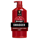 Old Spice Swagger 2-in-1 Shampoo and Conditioner – Father's Day Birthday Gift for Dad, Husband, or Brother, Cedarwood Lime Scent