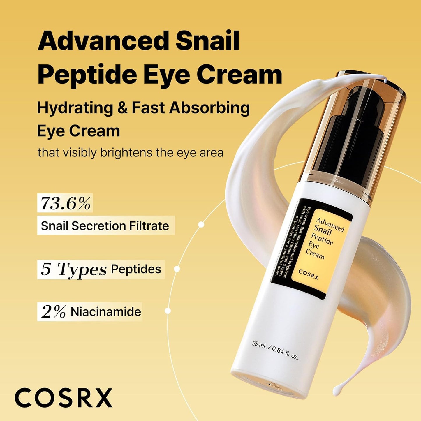2% niacinamide to brighten and reduce the appearance of dark circles