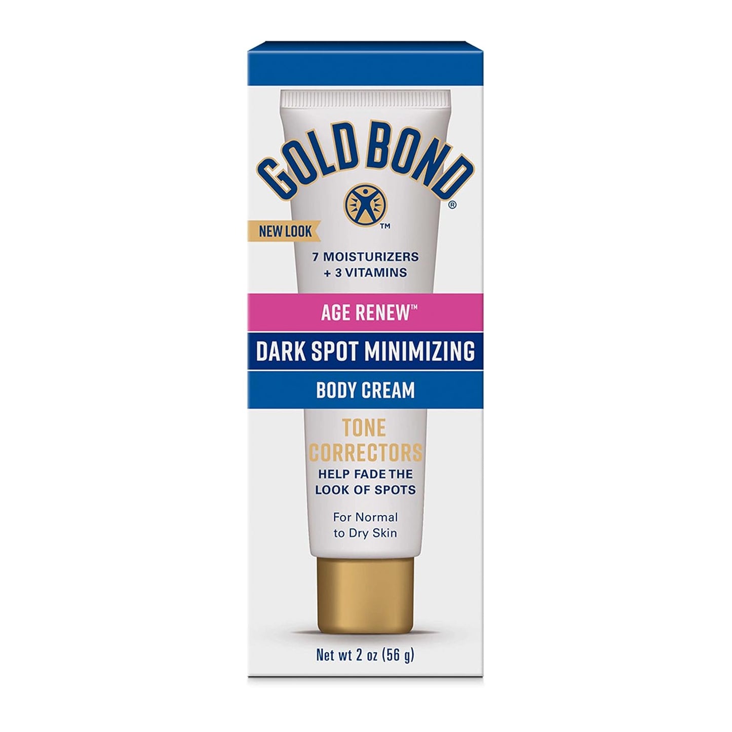 2 oz tube with targeted dark spot minimizing formula