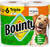 Bounty Full Sheet Paper Towels – Family Pack for Kids Mealtime Spills and Arts & Crafts Cleanup