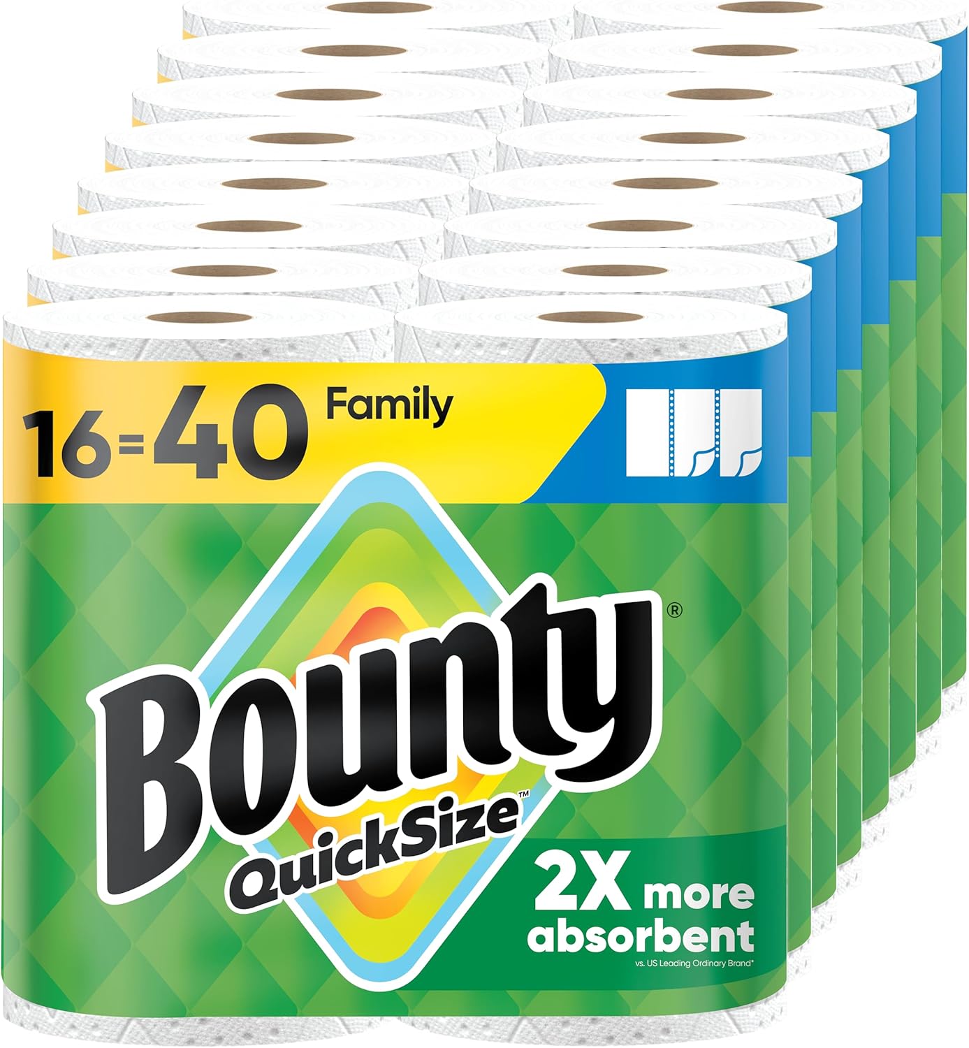 2-ply construction with high-absorbency fiber blend